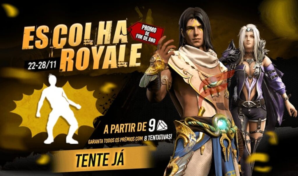 NOVO ESCOLHA ROYALE CHEGANDO CONFIRA Freefirejornal