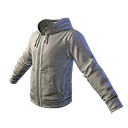 Grey Zipper Hoodie