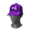 Gorro morado de críquet