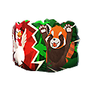 Pared Gloo- Panda Rojo