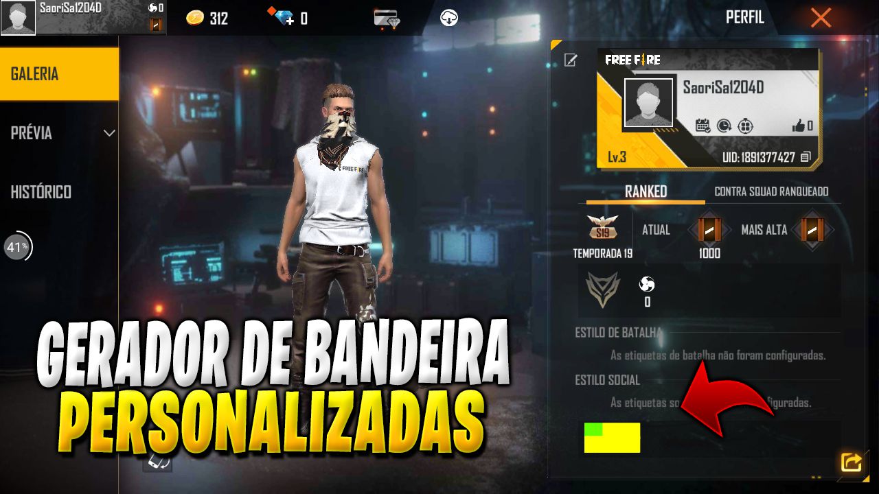 Gerador de Bio Colorida para Free Fire