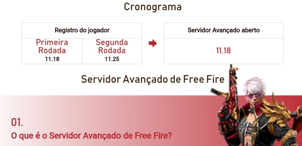 Free Fire: Servidor Avançado de novembro está aberto; veja como