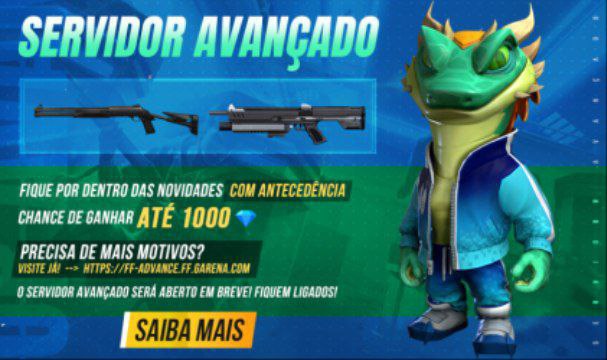 Chama no Servidor Avançado, Free Fire