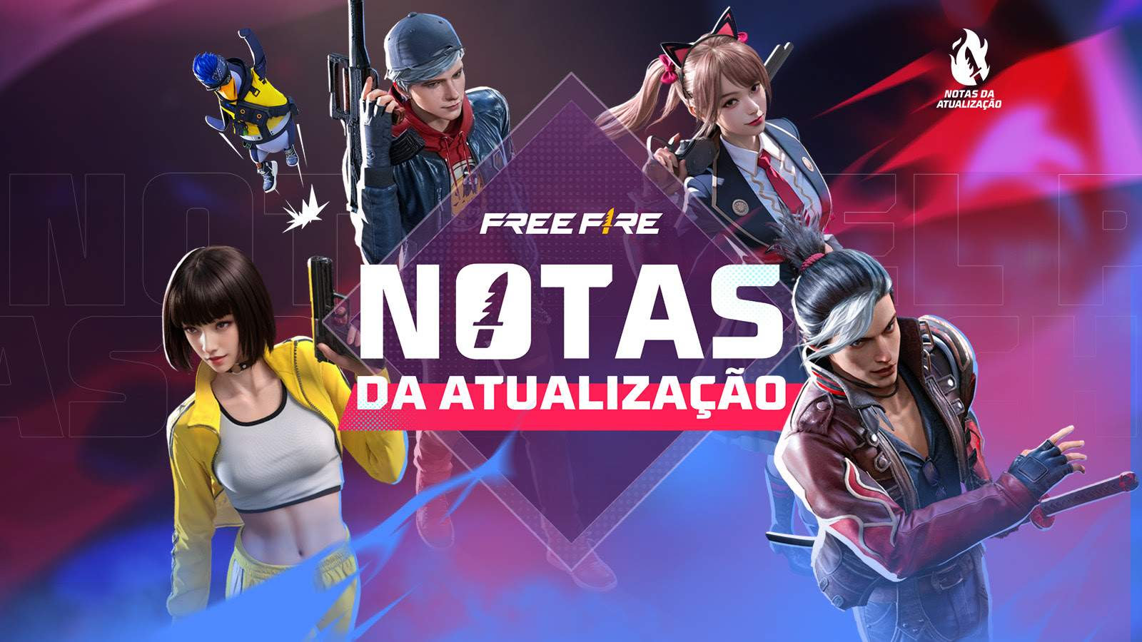 CONFERINDO A NOVA ATUALIZAÇÃO DO FREE FIRE - NOVA PEAK, ARMAS