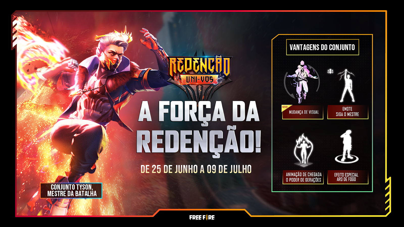 Códigos de junho do Free Fire oferecem recompensas exclusivas