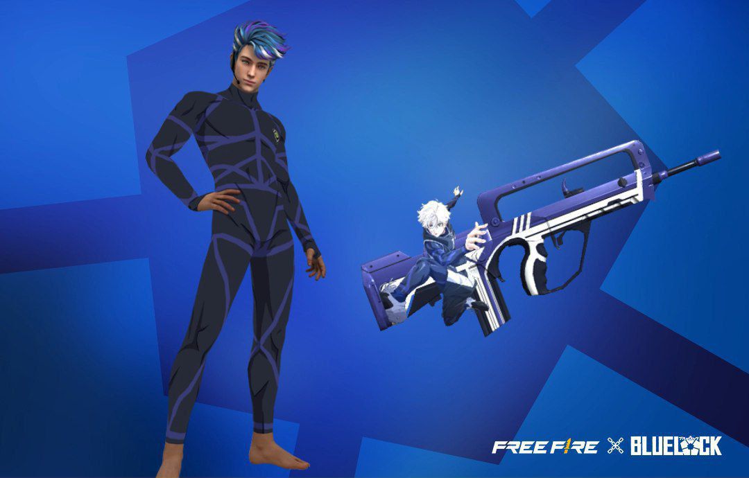 SKIN DO BLUE LOCK CHEGANDO AO FREE FIRE