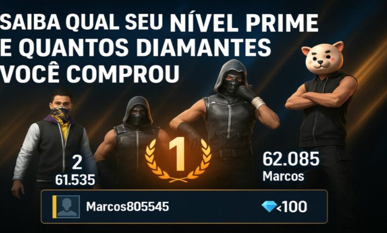 Descubra Seu Nível Prime no Free Fire e Quantos Diamantes Você Comprou_1