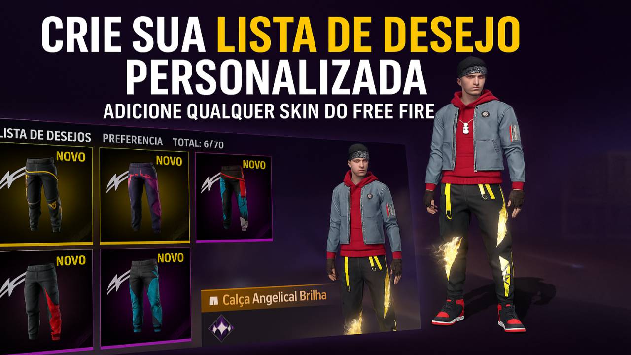 Adicione Qualquer Skin Na Sua Lista de Desejos no Free Fire