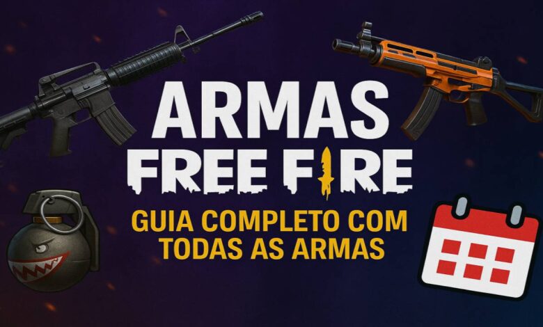 todas as armas do free fire, guia completo