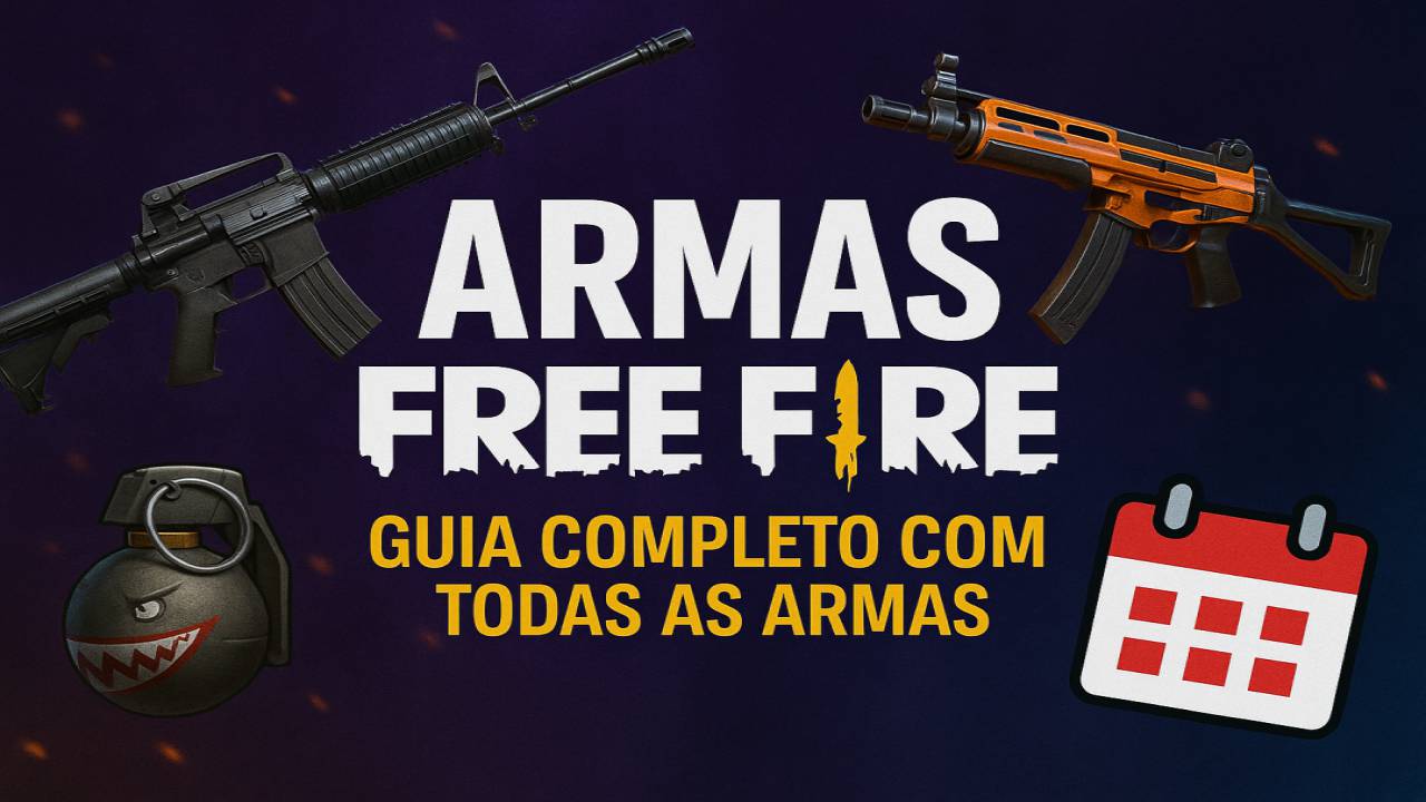 todas as armas do free fire, guia completo