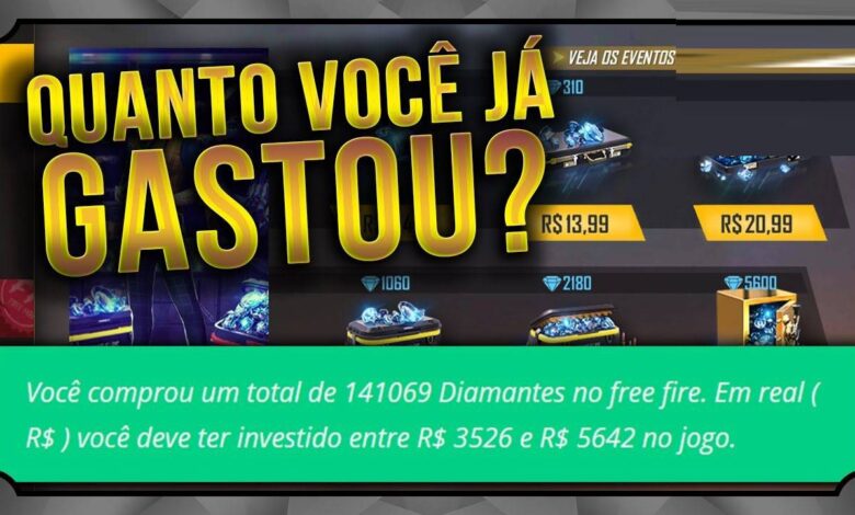 quanto gastou free fire