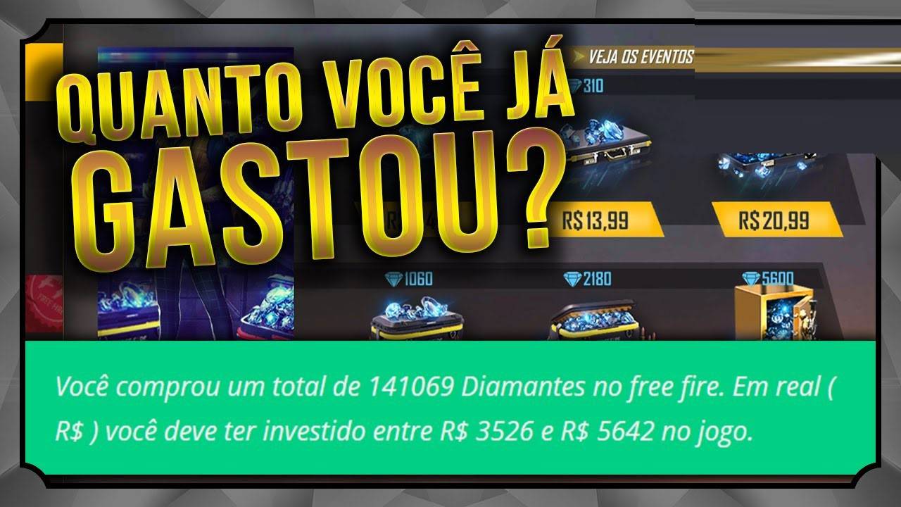 Veja Quanto Você ja Gastou no FREE FIRE PRIME Com a Nossa Calculadora