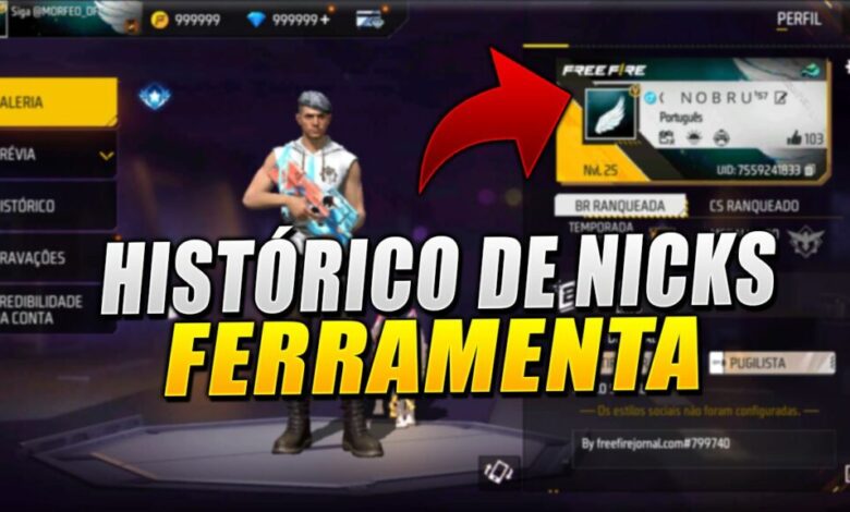 nicks antigos free fire