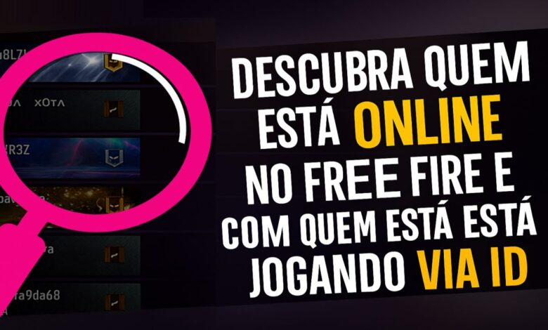 imagem mostra como descobrir quem ta online via id