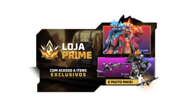 imagem mostra itens da loja prime de agosto de 2025 no free fire.