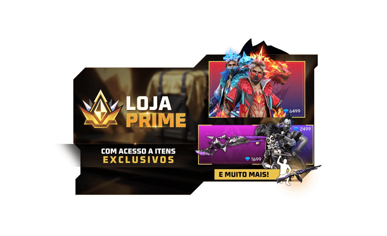 Confira os Novos Itens da Loja Prime de Agosto no Free Fire