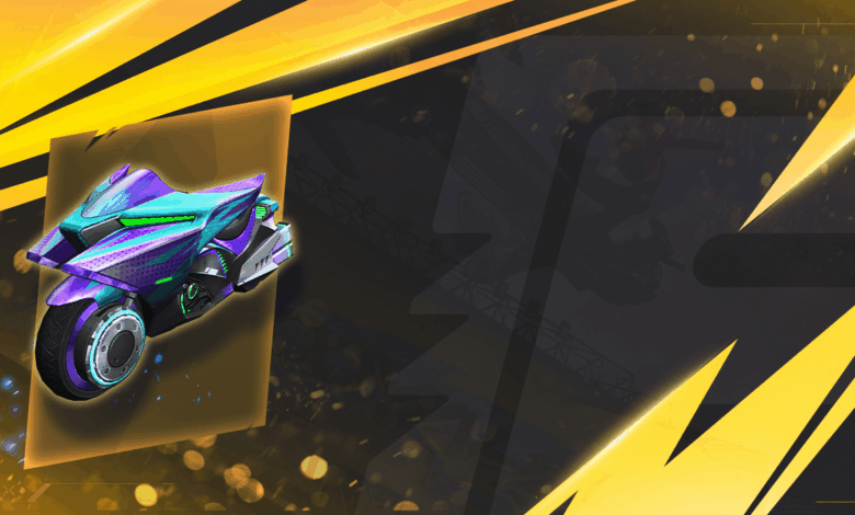 Imagem promocional do evento 'Apoia a tua Squad' em Free Fire, destacando como obter a skin de veículo da moto FFWS 2025 Spr