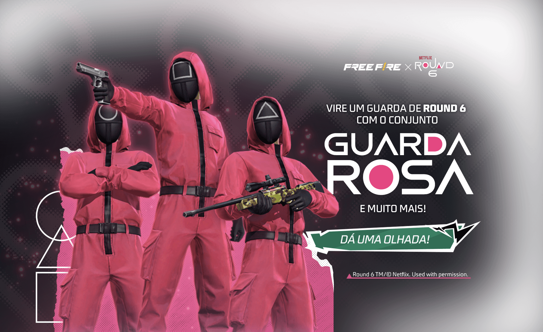 FREE FIRE: Como Conseguir Super Conjunto Guarda Rosa e Máscara do Líder