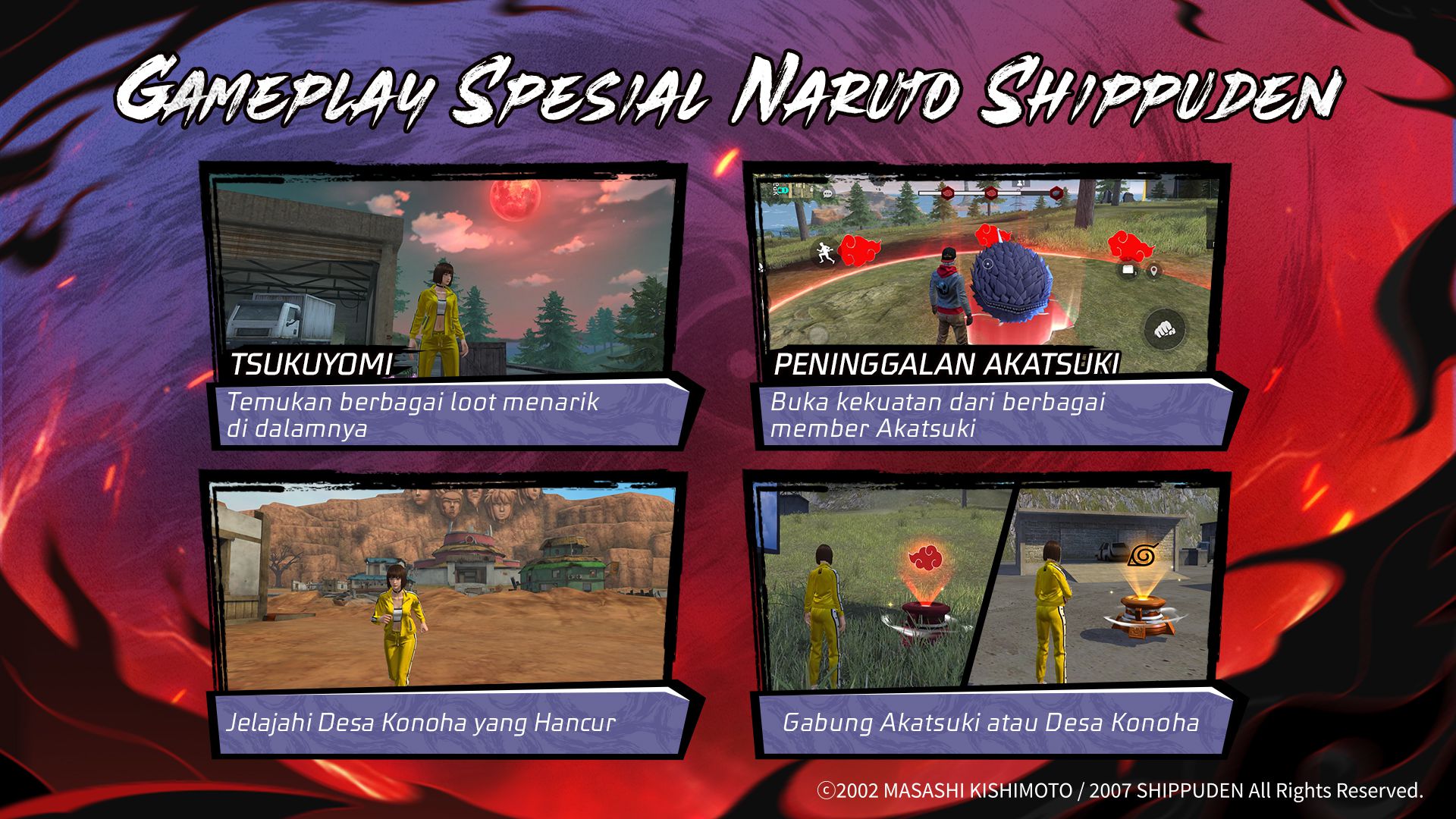 Atualização Free Fire julho 2025: Colaboração NARUTO SHIPPUDEN na OB50