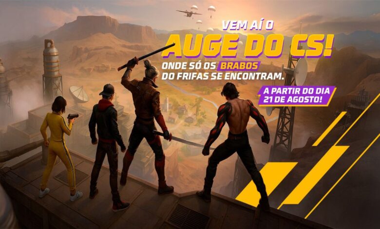 imagem mostra jogadores se preparando pro AUGE DO CS!
