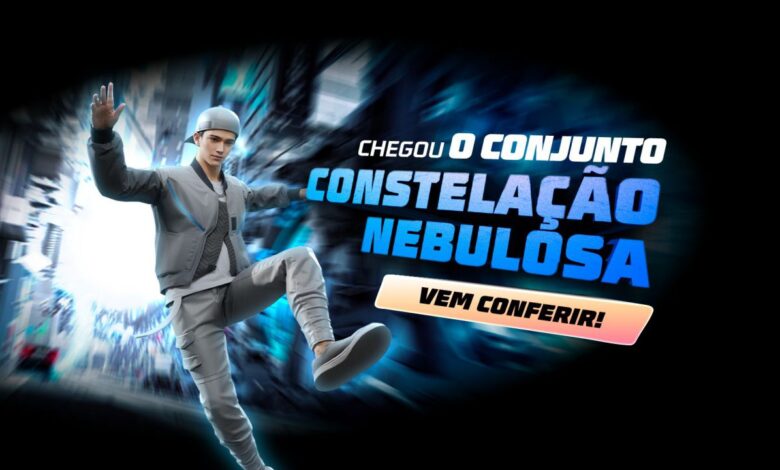 imagem mostra o conjunto constelacao nebulosa no free fire