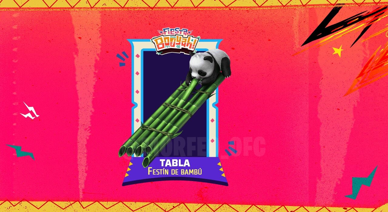 Imagem promocional do novo evento de Free Fire, onde os jogadores são incentivados a iniciar sessão para obter a 'Tabla Fes