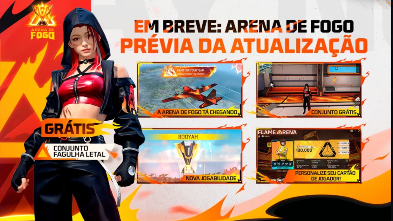 Free Fire OB51: Atualização Arena de Fogo chega com novas armas, personagens e modos!