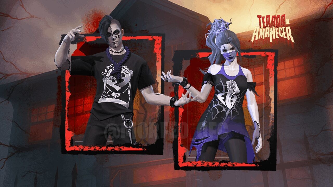Na imagem, vemos a interface da nova Mystery Shop do Free Fire, destacando o bundle Princess Darkheart. A loja apresenta um d