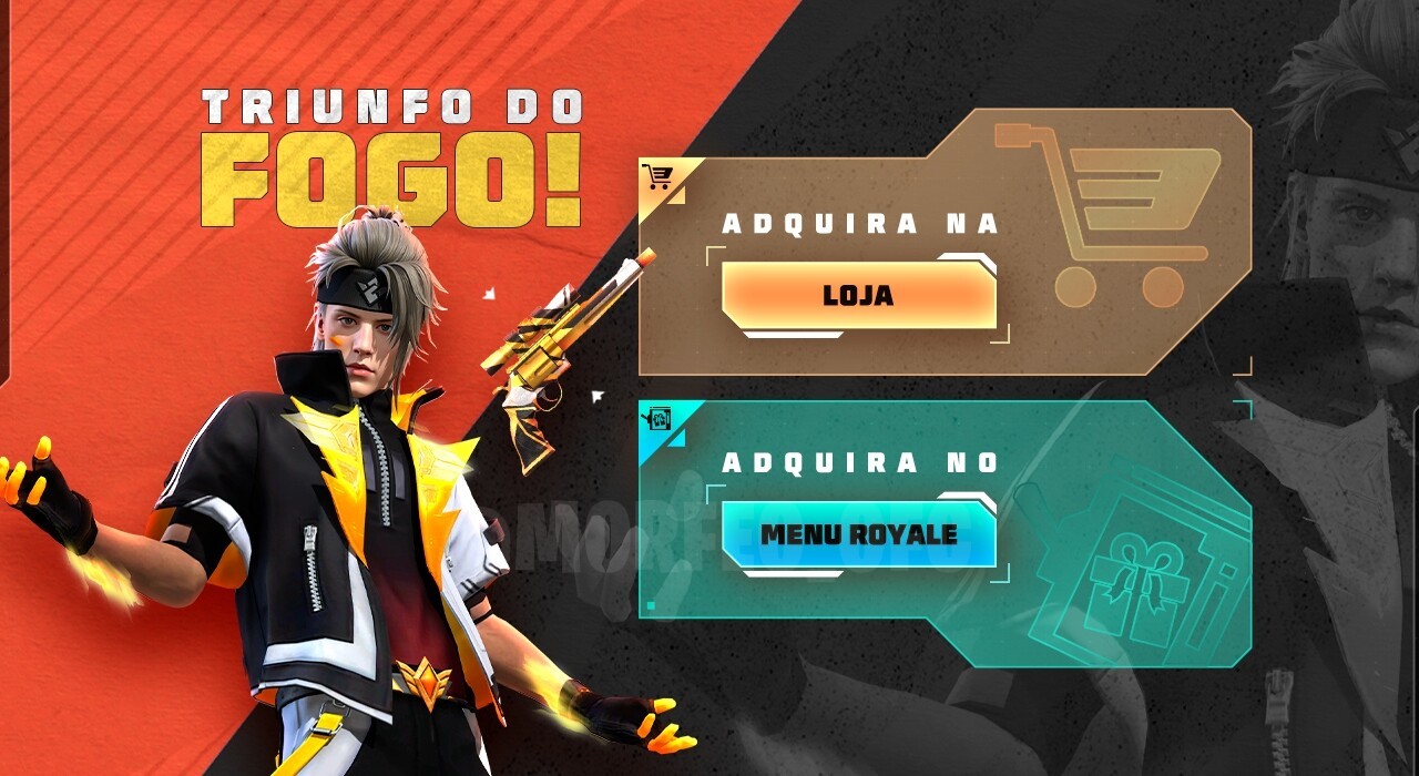 Free Fire: Como Conseguir Conjunto Triunfo do Fogo e Skin M500 no TOKEN ROYALE