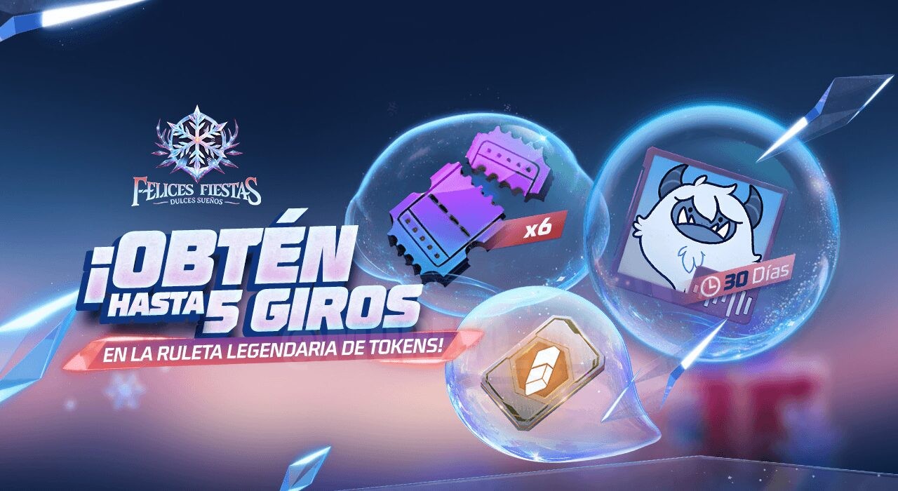 Imagem promocional do evento 'Giros Legendários' em Free Fire. No centro, há um ícone brilhante de um fragmento de giro, c