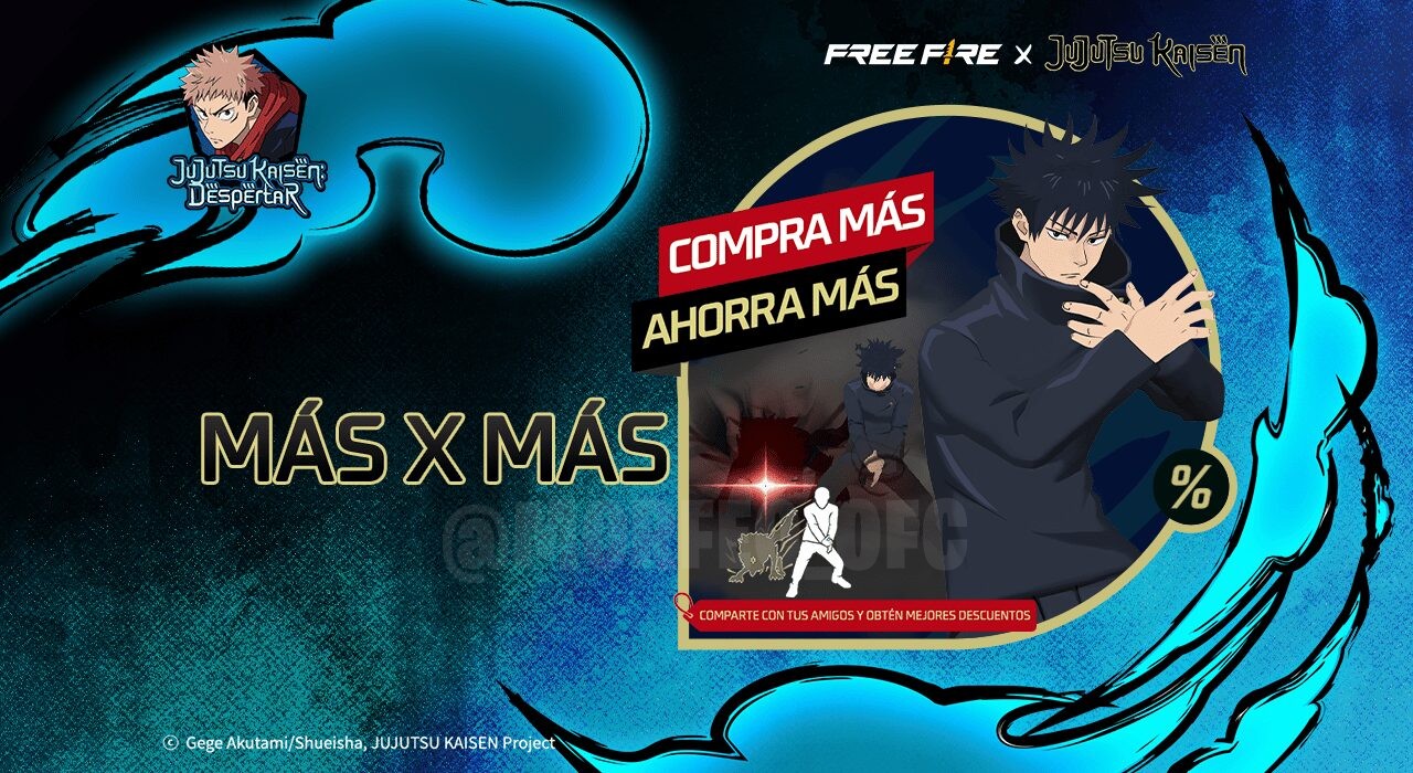 Imagem promocional do evento 'Visão Profissional' em Free Fire, destacando os novos óculos temáticos de Kento Nanami. A im