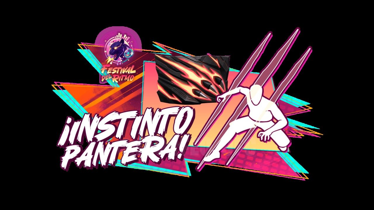 Imagem promocional do novo Faded Wheel em Free Fire, destacando itens exclusivos como Panther Strikes, skins de armas e a Glo