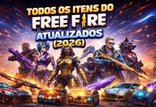 lista de todos os itens do free fire atualizado 2026