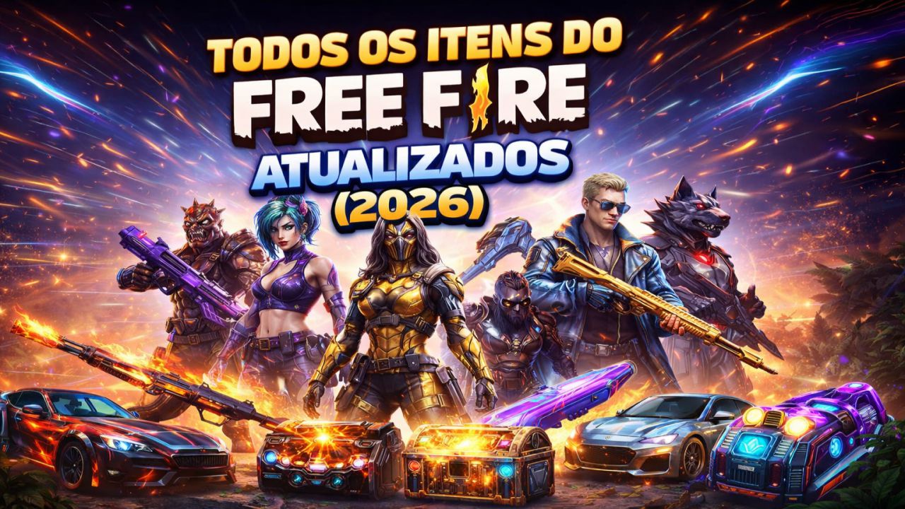 Todos os itens do Free Fire atualizados (2026)