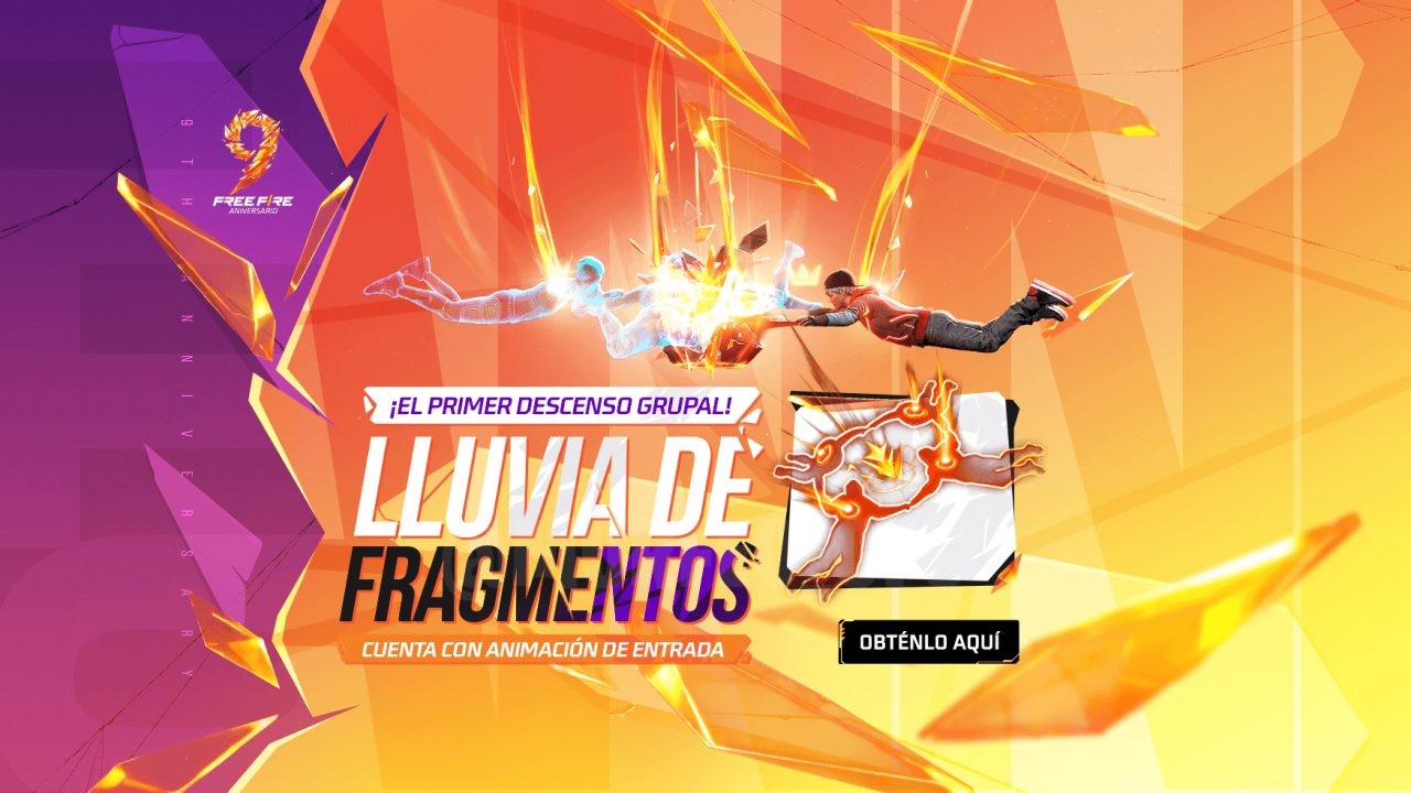 A imagem destaca a nova roleta mágica do Free Fire com visual vibrante e elementos místicos. Ao centro, a roleta exibe prê